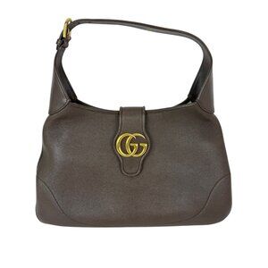 Gucci Aphrodite Brown Leaher Meddium Hobo Shoulder Bag